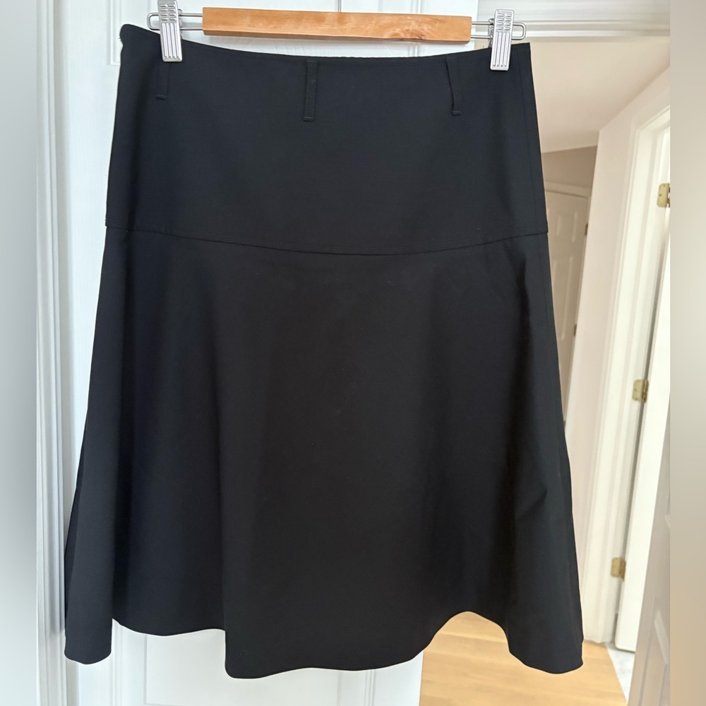 Theory Classic Black A-Line Skirt size 4